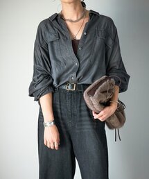 RIVE DROITE | 予約【セットアップ可】ドレーピーデニムシャツ(シャツ/ブラウス)