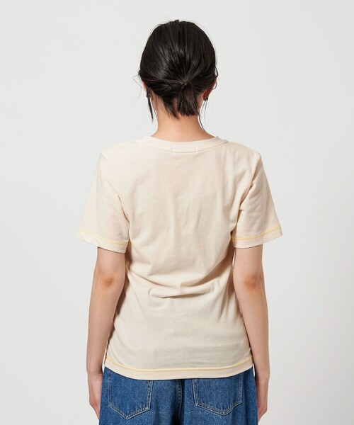BEAUTY&YOUTH UNITED ARROWS（ビューティーアンドユースユナイテッドアローズ）の「ステッチ コンパクト Tシャツ（Tシャツ/カットソー・レディース・オリーブ/オフホワイト/モカ・FREE）」の12枚目の写真
