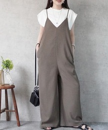 キャミサロペットパンツ 楽ちん オールインワン