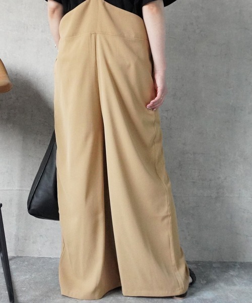 SELECT LEVERY(セレクトリベリー)の「キャミサロペットパンツ 楽ちん オールインワン(サロペット/オーバーオール・レディース・ブラック/モカ/ベージュ・X-LARGE/LARGE/MEDIUM/SMALL)」の21枚目の写真