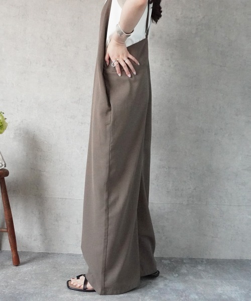 SELECT LEVERY(セレクトリベリー)の「キャミサロペットパンツ 楽ちん オールインワン(サロペット/オーバーオール・レディース・ブラック/モカ/ベージュ・X-LARGE/LARGE/MEDIUM/SMALL)」の13枚目の写真