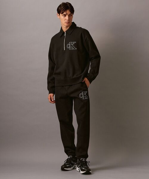 Calvin Klein（カルバン・クライン）の「ダブルニット ジョガーパンツ（スウェットパンツ・メンズ・ベージュ/ブラック・M/S/XS）」の8枚目の写真