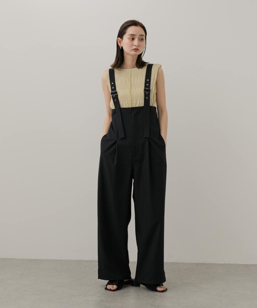 SENSE OF PLACE by URBAN RESEARCH（センスオブプレイスバイアーバンリサーチ）の「シャーリングパイピングカットトップ（Tシャツ/カットソー・レディース・ベージュ/アイボリー/ライトベージュ/チャコールグレー/ブラック・ONE）」の12枚目の写真