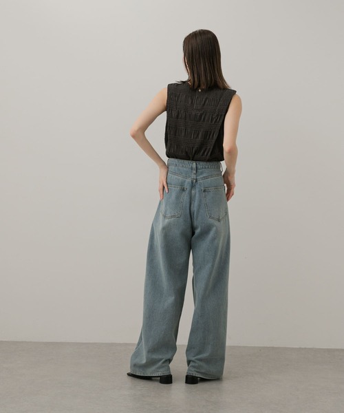 セール】シャーリングパイピングカットトップ（Tシャツ/カットソー