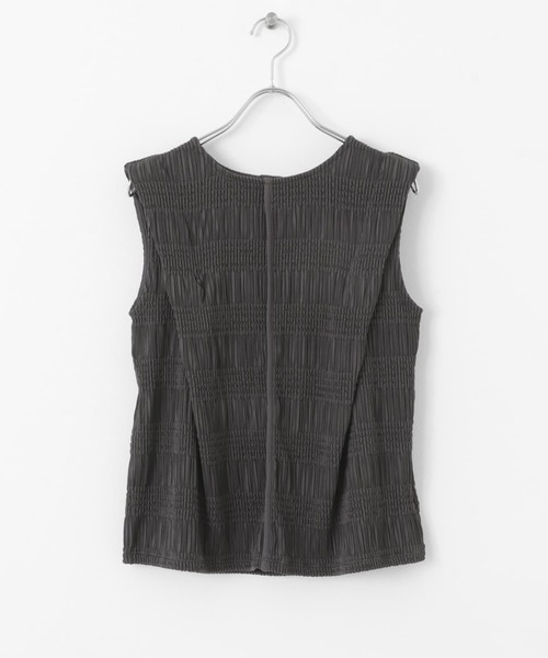 セール】シャーリングパイピングカットトップ（Tシャツ/カットソー