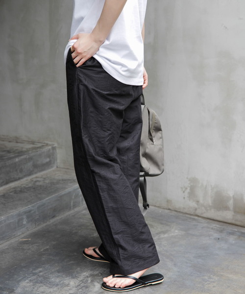 FORK&SPOON(フォークアンドスプーン)の「FORK&SPOON リネンワッシャーパンツ(その他パンツ・レディース・ブラック系その他/ホワイト系その他・1/2)」の6枚目の写真