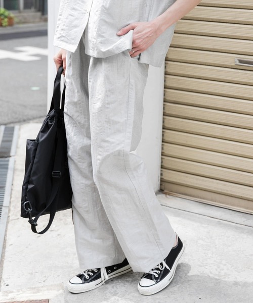 FORK&SPOON(フォークアンドスプーン)の「FORK&SPOON リネンワッシャーパンツ(その他パンツ・レディース・ブラック系その他/ホワイト系その他・1/2)」の12枚目の写真