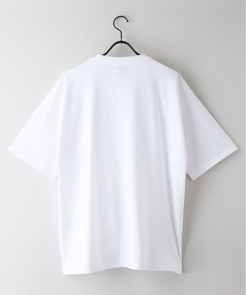 brknhome(ブロークンホーム)の「【brknhome/ブロークンホーム】クルーネックポケット付Tシャツ オーバーサイズ(Tシャツ/カットソー・メンズ・ホワイト/ブラック・MEDIUM/LARGE)」の8枚目の写真