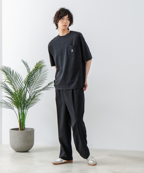 brknhome(ブロークンホーム)の「【brknhome/ブロークンホーム】クルーネックポケット付Tシャツ オーバーサイズ(Tシャツ/カットソー・メンズ・ホワイト/ブラック・MEDIUM/LARGE)」の18枚目の写真