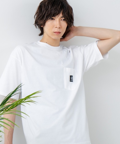 brknhome(ブロークンホーム)の「【brknhome/ブロークンホーム】クルーネックポケット付Tシャツ オーバーサイズ(Tシャツ/カットソー・メンズ・ホワイト/ブラック・MEDIUM/LARGE)」の16枚目の写真
