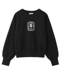 新品】エックスガール ロゴ入りスウェット トレーナー ブラック M