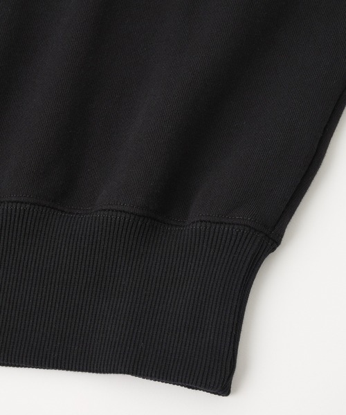 X-girl（エックスガール）の「FACE ROUNDED SQUARE SWEAT TOP（スウェット・レディース・ブラック/オリーブ・S/M）」の7枚目の写真