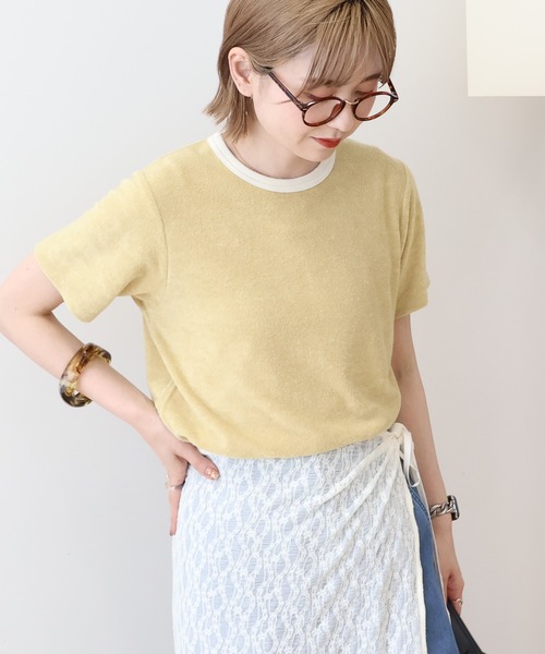 パイルリンガーTシャツ BEAUTY&YOUTH UNITED ARROWS（ビューティーアンドユース