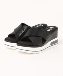 kitson | kitson キラキラ クロスベルト 厚底サンダル/hsky(サンダル)