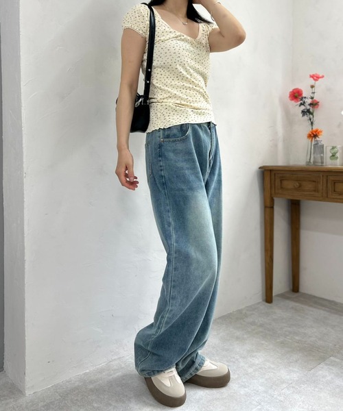 mebole(メボレ)の「pure floral T-shirt(Tシャツ/カットソー・レディース・アイボリー・FREE)」の15枚目の写真