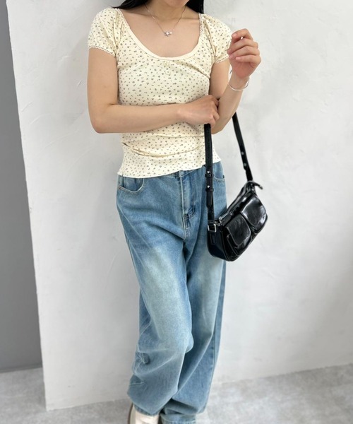 mebole(メボレ)の「pure floral T-shirt(Tシャツ/カットソー・レディース・アイボリー・FREE)」の17枚目の写真