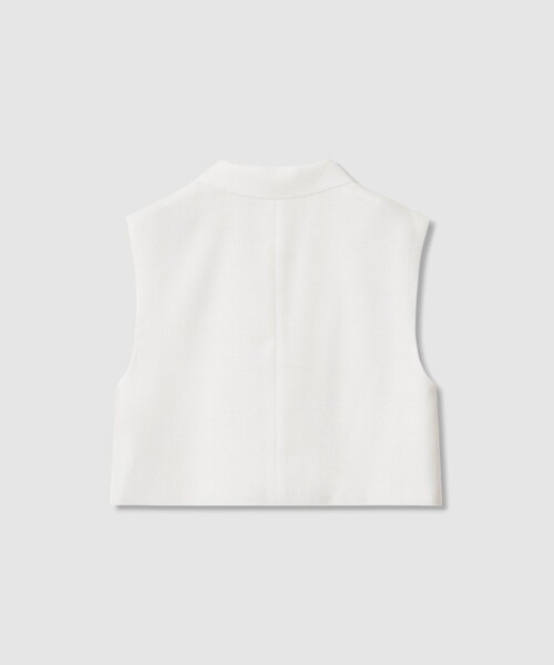 ANAYI（アナイ）の「【セットアップ対応商品】リネンライクビエラショートジレ（その他アウター・レディース・ホワイト/ブラウン・36/38）」の12枚目の写真