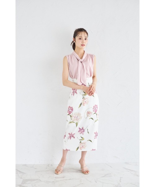 新品タグ付き ♡限定♡ パール付きボウタイブラウス ♡ Arpege Story パール付きボウタイブラウス