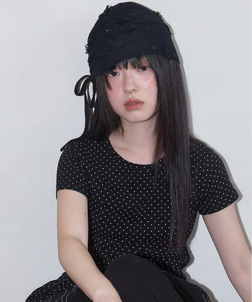 専用【新品】　gypsohila ジプソフィア　リボンニットビーニー non-hedge メタルリボンニットビーニー|TiMTiMオンラインストア