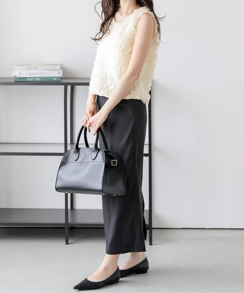 AMELY(エミリー)の「フラワージャガードノースリーブトップス(Tシャツ/カットソー・レディース・ホワイト/アイボリー/ピンク・フリー)」の14枚目の写真