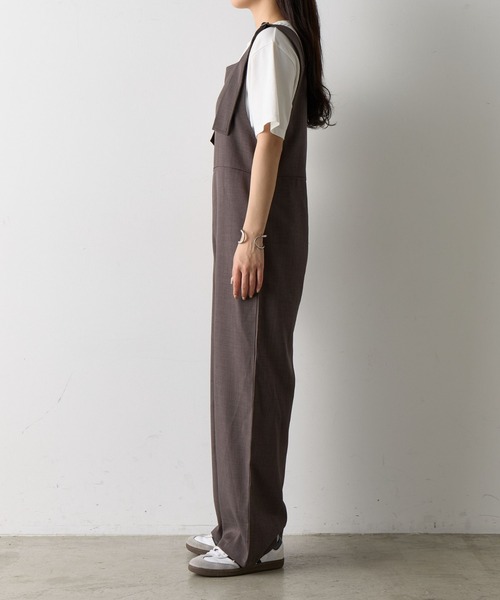 COLONY 2139（コロニートゥーワンスリーナイン）の「リネンライクサロペット（サロペット/オーバーオール・レディース・ベージュ/ブラック/チャコールグレー・SMALL/MEDIUM）」の7枚目の写真