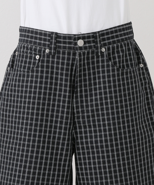 OBEY（オベイ）の「【OBEY / オベイ】 PLAID BAGGY DENIM 172100095-25U（その他パンツ・レディース・ベージュ/ブラック・28）」の18枚目の写真