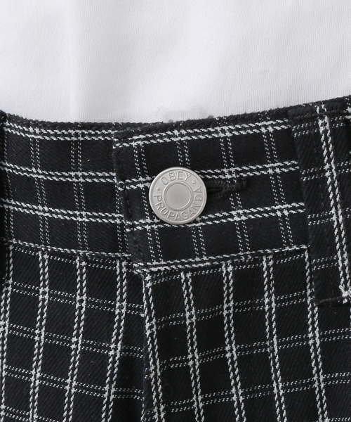 OBEY（オベイ）の「【OBEY / オベイ】 PLAID BAGGY DENIM 172100095-25U（その他パンツ・レディース・ベージュ/ブラック・28）」の8枚目の写真
