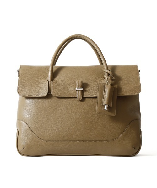 PELLE MORBIDA（ペッレモルビダ）の「Maiden Voyage（メイデンヴォヤージュ） MB085-フラップビジネスバッグ（ビジネスバッグ・メンズ・ベージュ/ネイビー/ブラック/チャコールグレー・FREE）」の3枚目の写真