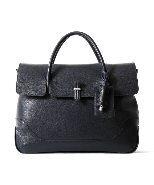 PELLE MORBIDA（ペッレモルビダ）の「Maiden Voyage（メイデンヴォヤージュ） MB085-フラップビジネスバッグ（ビジネスバッグ・メンズ・ベージュ/ネイビー/ブラック/チャコールグレー・FREE）」の4枚目の写真