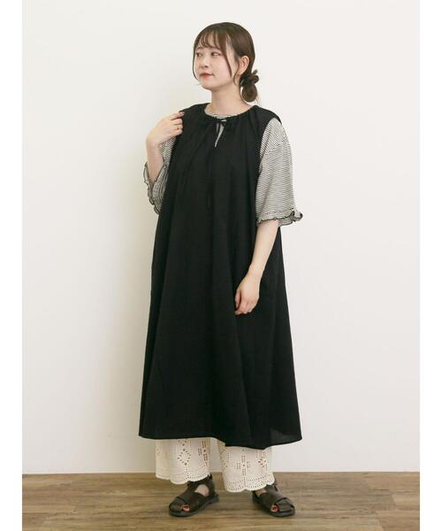 Samansa Mos2（サマンサ モスモス）の「【M/Lサイズ】カット切替ぺチパンツ（その他パンツ・レディース・ベージュ/オフホワイト/ブラック・M/L）」の20枚目の写真