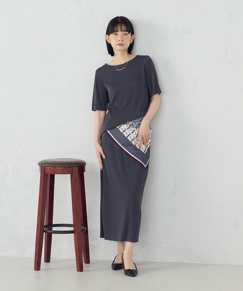 COMME CA ISM（コムサイズム）の「モノグラムスカーフ（ストール/ショール・レディース・ブラック/ブラウン・FREE）」の20枚目の写真