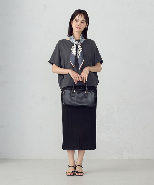 COMME CA ISM（コムサイズム）の「モノグラムスカーフ（ストール/ショール・レディース・ブラック/ブラウン・FREE）」の21枚目の写真