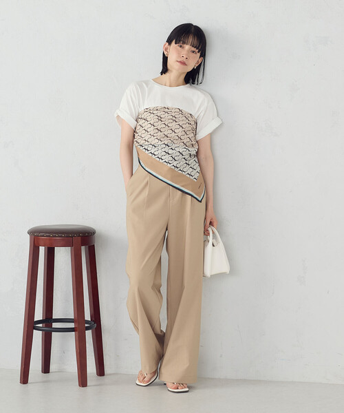 COMME CA ISM（コムサイズム）の「モノグラムスカーフ（ストール/ショール・レディース・ブラック/ブラウン・FREE）」の10枚目の写真