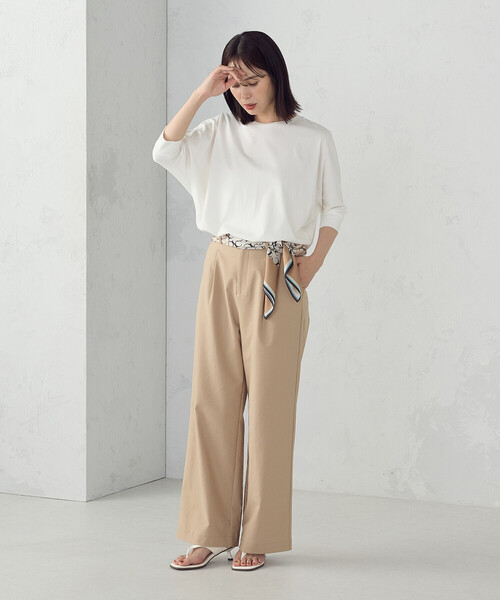 COMME CA ISM（コムサイズム）の「モノグラムスカーフ（ストール/ショール・レディース・ブラック/ブラウン・FREE）」の12枚目の写真