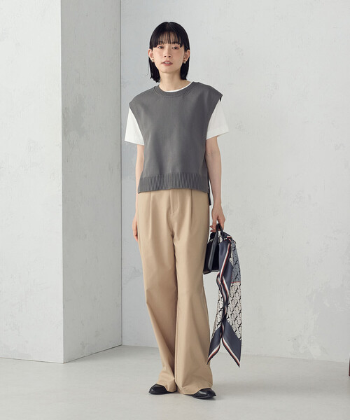 COMME CA ISM（コムサイズム）の「モノグラムスカーフ（ストール/ショール・レディース・ブラック/ブラウン・FREE）」の16枚目の写真