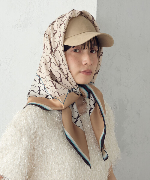 COMME CA ISM（コムサイズム）の「モノグラムスカーフ（ストール/ショール・レディース・ブラック/ブラウン・FREE）」の18枚目の写真