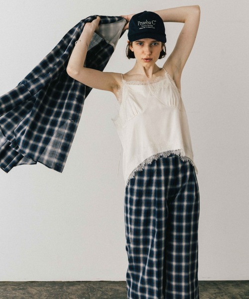 ジャケット・アウター CREDONA ROME CHECK SHIRT JACKET CREDONA - 【25AW】SHEER CHECK SHIRT JACKET / シアーチェック