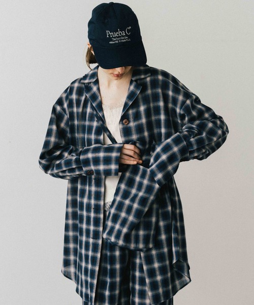 CREDONA チェックシャツ CREDONA - 【25AW】SHEER CHECK SHIRT JACKET / シアーチェック