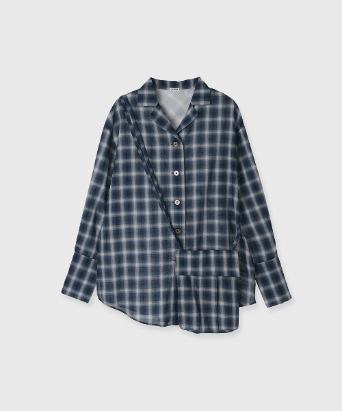 SHEER CHECK SHIRT JACKET/シアーチェックシャツジャケット
