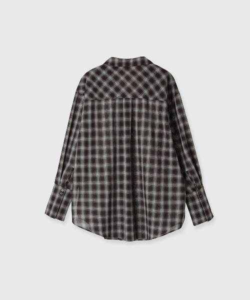 専用⭐︎credona ROME CHECK SHIRT JACKET SHEER CHECK SHIRT JACKET/シアーチェックシャツジャケット