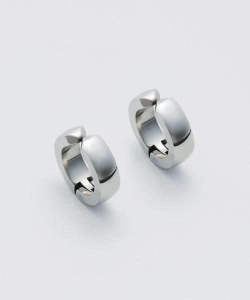 WYZ surgical stainless(ダブリューワイジィーサージカルステンレス)の「【 金属アレルギー対応 】サージカルステンレス フープイヤリング(両耳用)(イヤリング・メンズ・シルバー/ゴールド・FREE)」の7枚目の写真