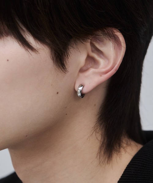WYZ surgical stainless(ダブリューワイジィーサージカルステンレス)の「【 金属アレルギー対応 】サージカルステンレス フープイヤリング(両耳用)(イヤリング・メンズ・シルバー/ゴールド・FREE)」の12枚目の写真