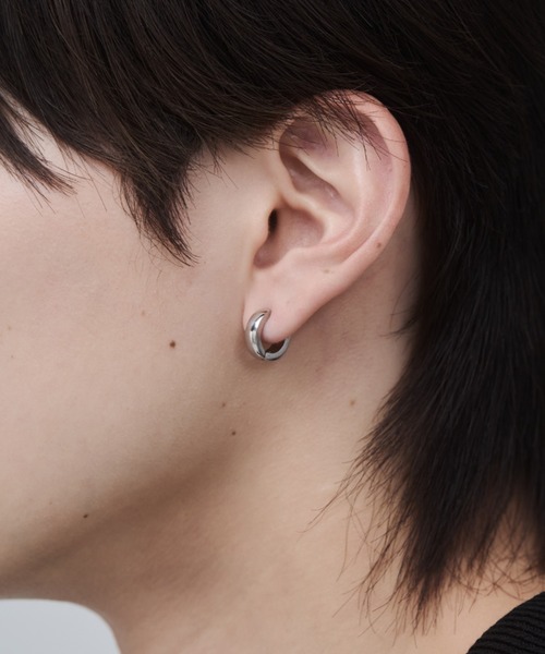 WYZ surgical stainless(ダブリューワイジィーサージカルステンレス)の「【 金属アレルギー対応 】サージカルステンレス フープイヤリング(両耳用)(イヤリング・メンズ・シルバー/ゴールド・FREE)」の11枚目の写真