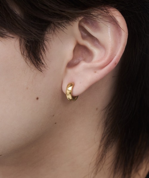 WYZ surgical stainless(ダブリューワイジィーサージカルステンレス)の「【 金属アレルギー対応 】サージカルステンレス フープイヤリング(両耳用)(イヤリング・メンズ・シルバー/ゴールド・FREE)」の15枚目の写真