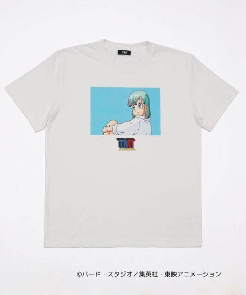 TMT(ティーエムティー)の「【TMT×ドラゴンボール】 コットンTシャツ(ブルマ①)(Tシャツ/カットソー・メンズ・チャコールグレー/ホワイト・XX-LARGE/X-LARGE/LARGE/MEDIUM)」の2枚目の写真