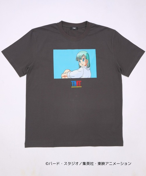 TMT(ティーエムティー)の「【TMT×ドラゴンボール】 コットンTシャツ(ブルマ①)(Tシャツ/カットソー・メンズ・チャコールグレー/ホワイト・XX-LARGE/X-LARGE/LARGE/MEDIUM)」の1枚目の写真