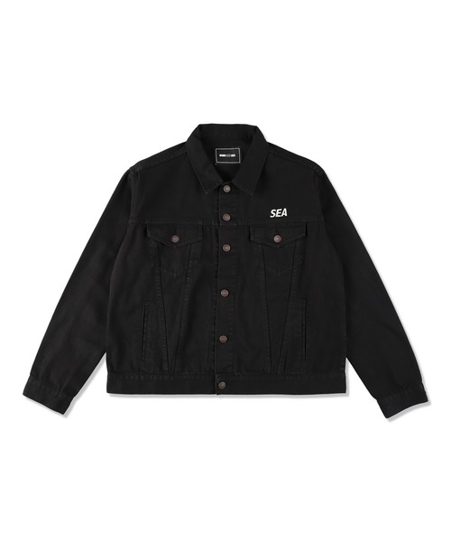 WIND AND SEA(ウィンダンシー)の「GARMENT DYE JACKET(デニムジャケット・メンズ・ブラウン/ブラック・XL/S/M/L)」の2枚目の写真