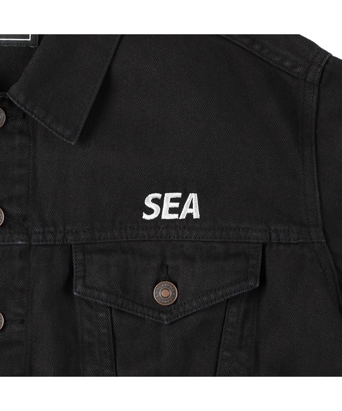 WIND AND SEA(ウィンダンシー)の「GARMENT DYE JACKET(デニムジャケット・メンズ・ブラウン/ブラック・XL/S/M/L)」の5枚目の写真