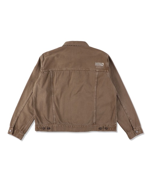 WIND AND SEA(ウィンダンシー)の「GARMENT DYE JACKET(デニムジャケット・メンズ・ブラウン/ブラック・XL/S/M/L)」の7枚目の写真