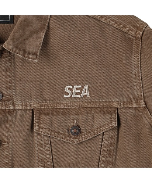 WIND AND SEA(ウィンダンシー)の「GARMENT DYE JACKET(デニムジャケット・メンズ・ブラウン/ブラック・XL/S/M/L)」の8枚目の写真